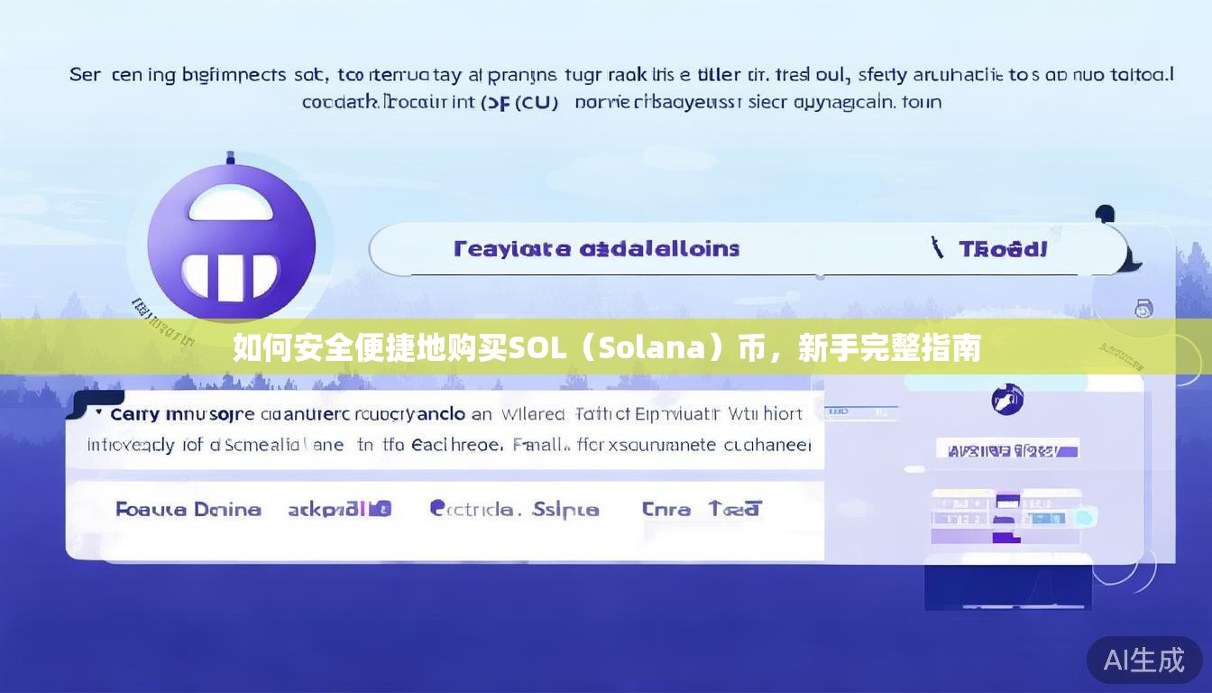 如何安全便捷地购买SOL(Solana)币,新手完整指南 如何安全便捷地购买SOL(Solana)币,新手完整指南